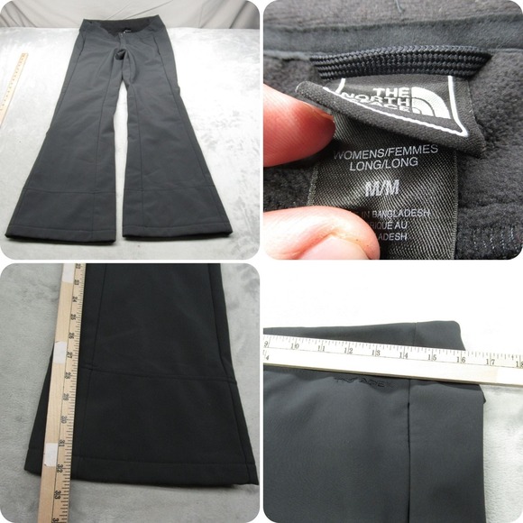 The North Face Pants Women Medium Long Gray Softshell Water Resistant Boot 32x32 - Picture 1 of 16